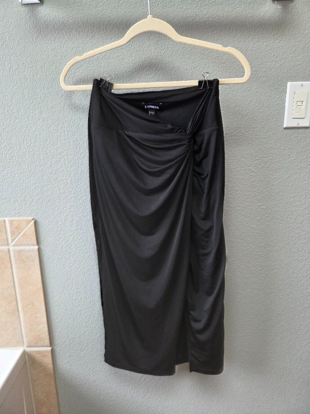 Express Pencil Skirt - Black - S